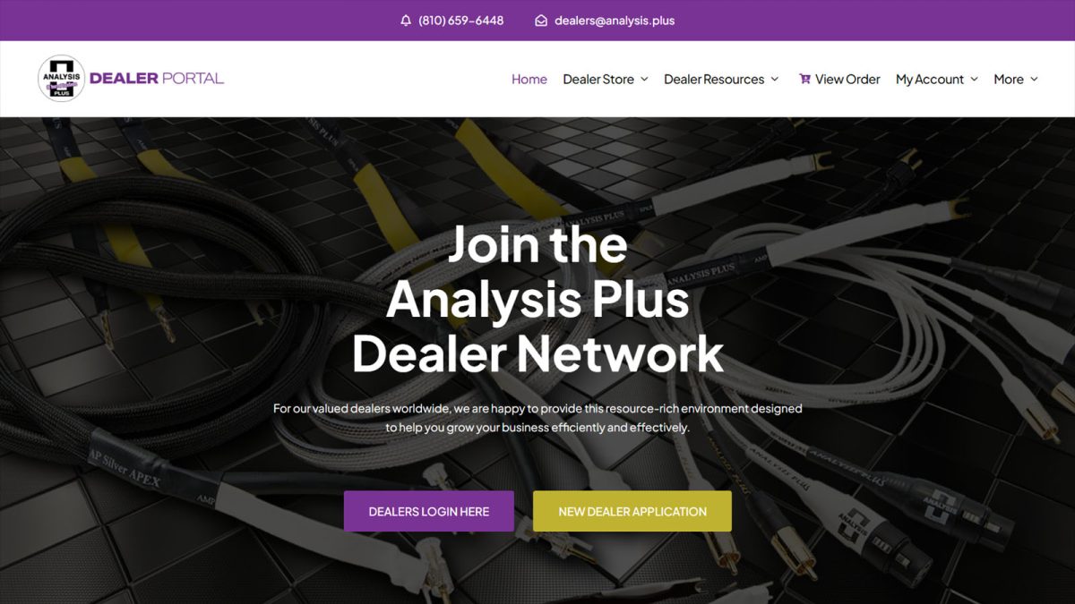 Analysis Plus Cables Launches New Dealer Portal
